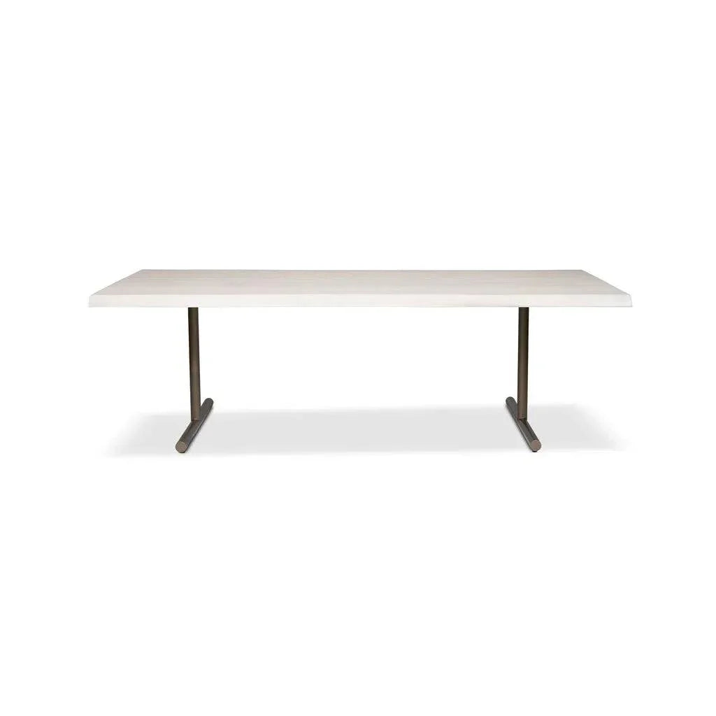 Brooks T Base Rectangular Dining Table-Dining Tables-Urbia-LOOMLAN