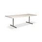 Brooks T Base Rectangular Dining Table-Dining Tables-Urbia-92"-White Wash, Pewter-LOOMLAN