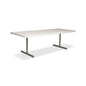 Brooks T Base Rectangular Dining Table-Dining Tables-Urbia-116"-White Wash, Pewter-LOOMLAN