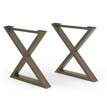 Brooks X Base Rectangular Dining Table-Dining Tables-Urbia-LOOMLAN