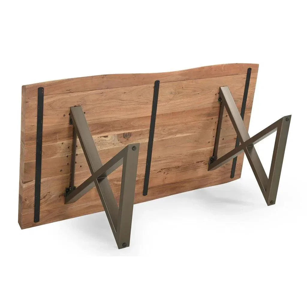 Brooks X Base Rectangular Dining Table-Dining Tables-Urbia-LOOMLAN