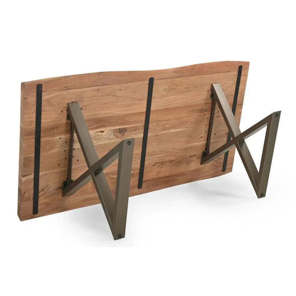 Brooks X Base Rectangular Dining Table-Dining Tables-Urbia-LOOMLAN