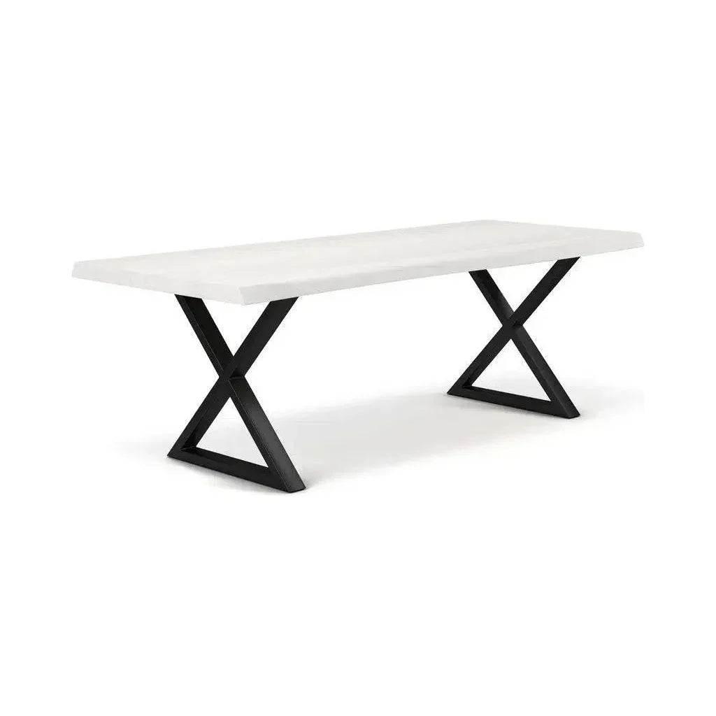 Brooks X Base Rectangular Dining Table-Dining Tables-Urbia-LOOMLAN