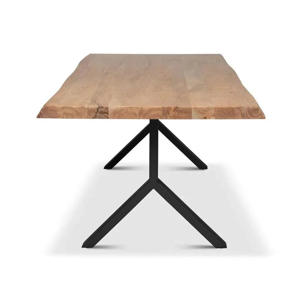 Brooks Y Base Rectangular Dining Table-Dining Tables-Urbia-LOOMLAN