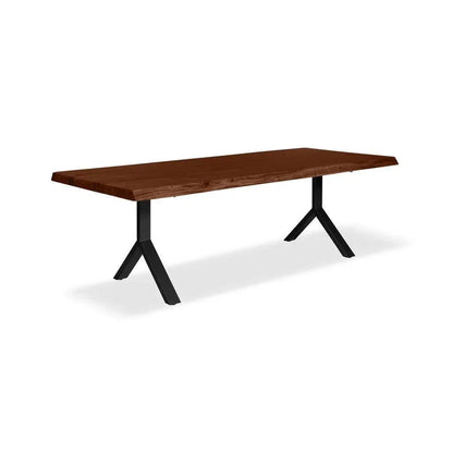 Brooks Y Base Rectangular Dining Table-Dining Tables-Urbia-LOOMLAN