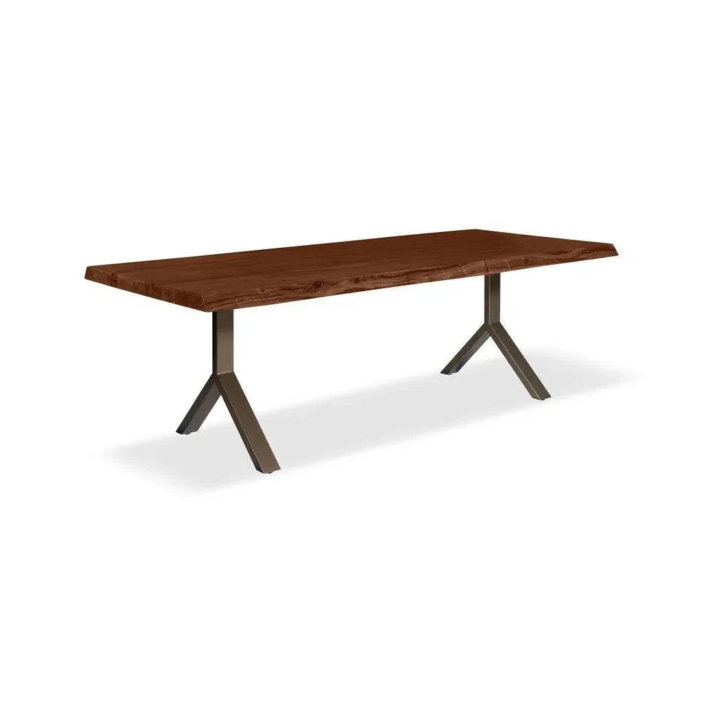 Brooks Y Base Rectangular Dining Table-Dining Tables-Urbia-LOOMLAN