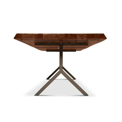 Brooks Y Base Rectangular Dining Table-Dining Tables-Urbia-LOOMLAN