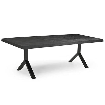 Brooks Y Base Rectangular Dining Table-Dining Tables-Urbia-LOOMLAN