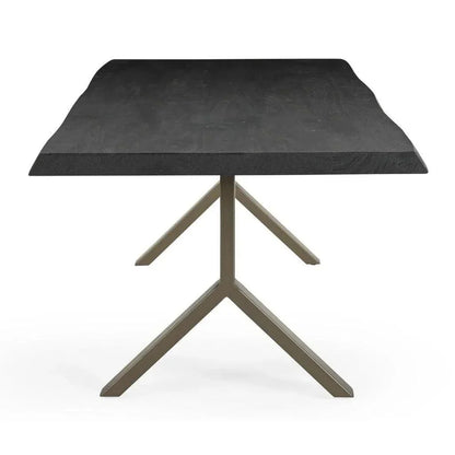 Brooks Y Base Rectangular Dining Table-Dining Tables-Urbia-LOOMLAN