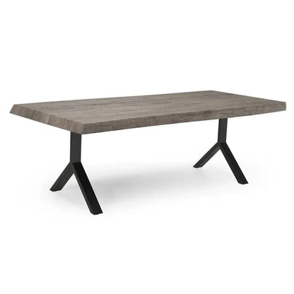 Brooks Y Base Rectangular Dining Table-Dining Tables-Urbia-LOOMLAN