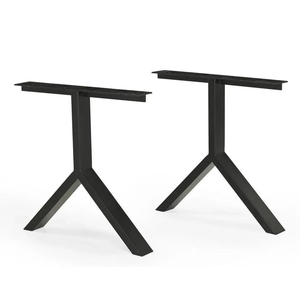 Brooks Y Base Rectangular Dining Table-Dining Tables-Urbia-LOOMLAN