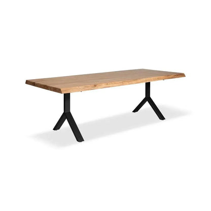 Brooks Y Base Rectangular Dining Table-Dining Tables-Urbia-LOOMLAN