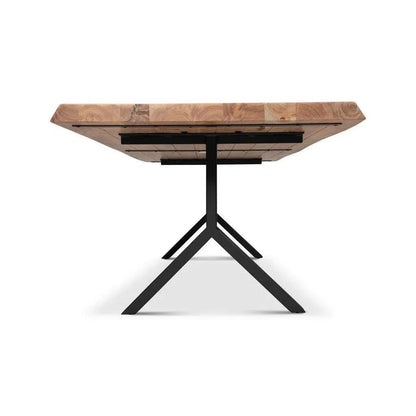 Brooks Y Base Rectangular Dining Table-Dining Tables-Urbia-LOOMLAN