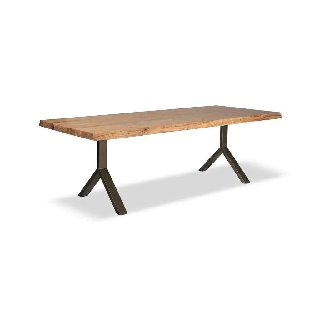 Brooks Y Base Rectangular Dining Table-Dining Tables-Urbia-LOOMLAN