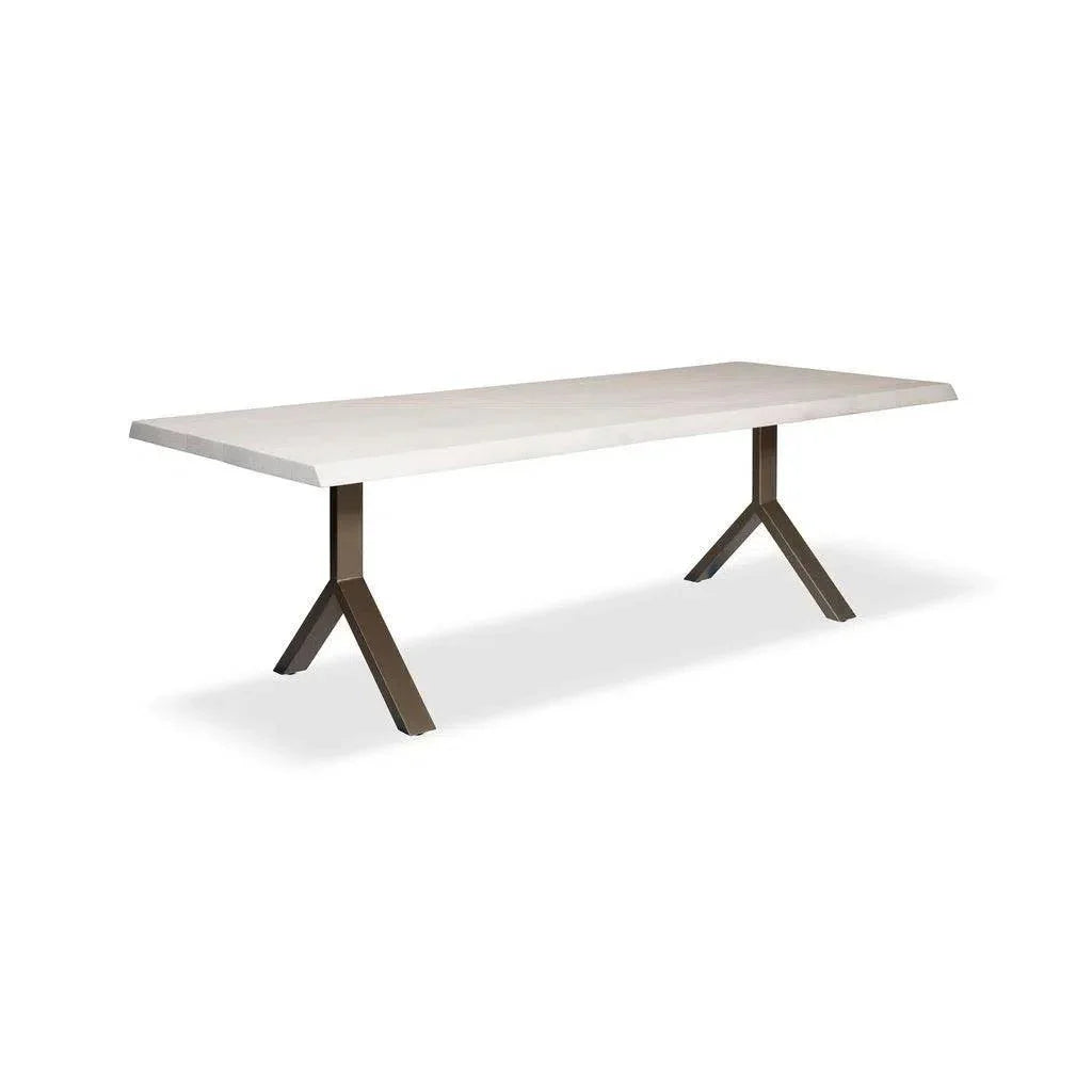 Brooks Y Base Rectangular Dining Table-Dining Tables-Urbia-LOOMLAN