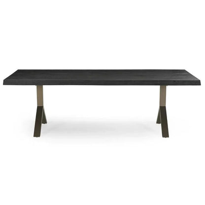 Brooks Y Base Rectangular Dining Table-Dining Tables-Urbia-LOOMLAN