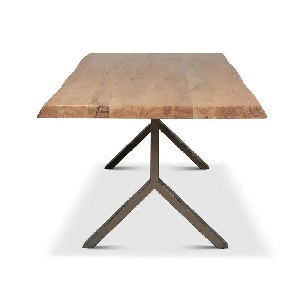Brooks Y Base Rectangular Dining Table-Dining Tables-Urbia-LOOMLAN