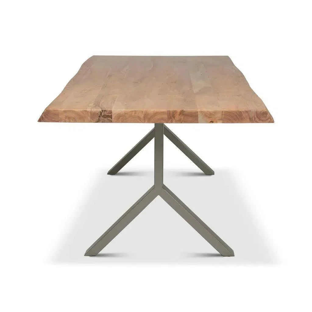Brooks Y Base Rectangular Dining Table-Dining Tables-Urbia-LOOMLAN