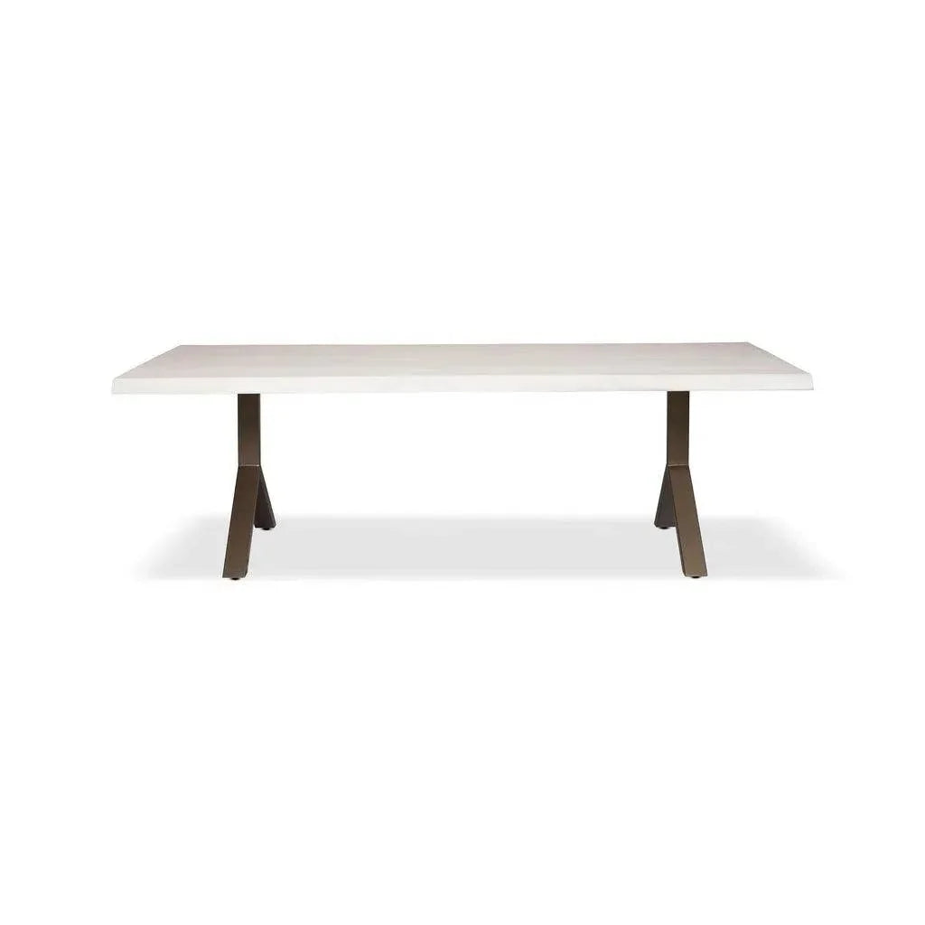 Brooks Y Base Rectangular Dining Table-Dining Tables-Urbia-LOOMLAN