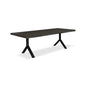 Brooks Y Base Rectangular Dining Table-Dining Tables-Urbia-79"-Ebonized, Black-LOOMLAN