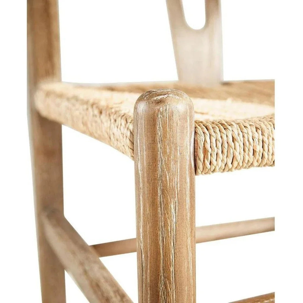 Broomstick Wood Framed Armless Dining Chair - LOOMLAN - Furniture Classics - Dining Chairs