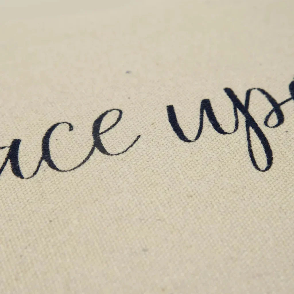 Brown Faith Throw Pillow Cover With Insert - LOOMLAN - LOOMLAN - Throw Pillows