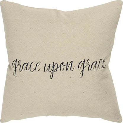 Brown Faith Throw Pillow Cover With Insert - LOOMLAN - LOOMLAN - Throw Pillows