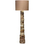Brown Faux Buffalo Horn Stacked Floor Lamp-Floor Lamps-Jamie Young-LOOMLAN