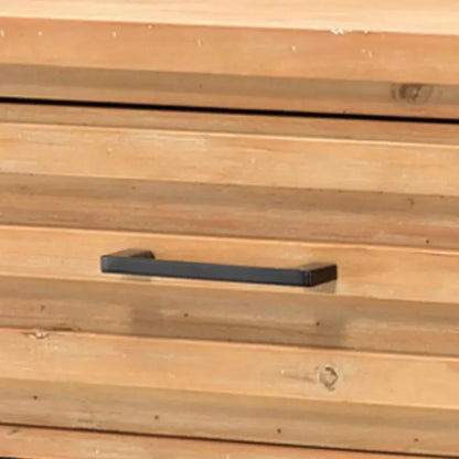 Brown Fir Wood Iron Logan Console - LOOMLAN - Jamie Young - Console Tables