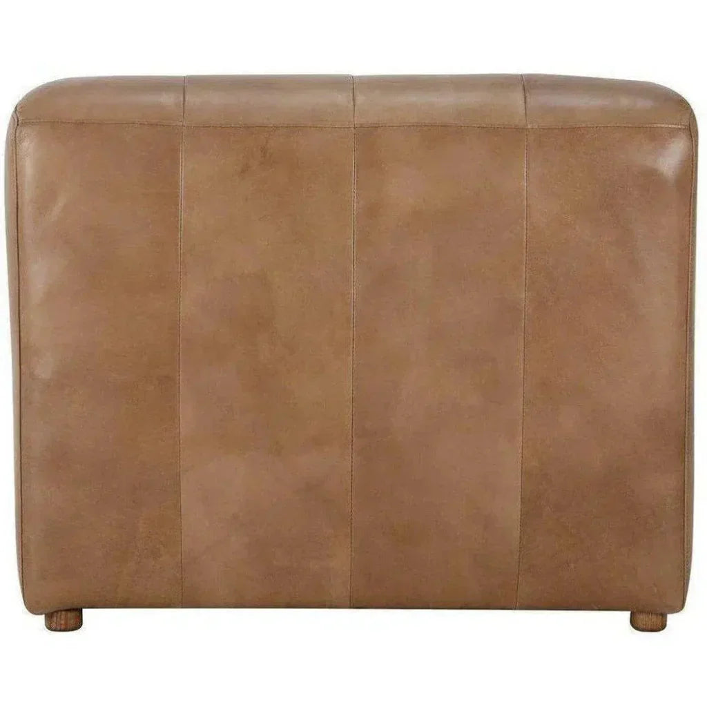Brown Leather Lounge Chaise Indoor - LOOMLAN - Moe's Home - Chaises