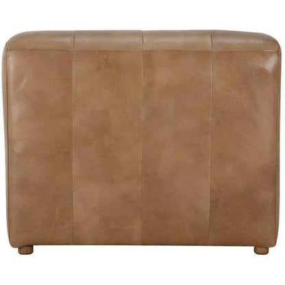 Brown Leather Lounge Chaise Indoor - LOOMLAN - Moe's Home - Chaises