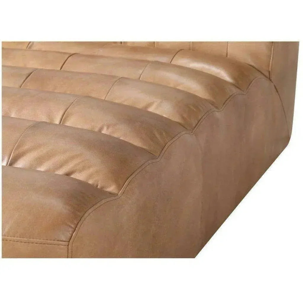 Brown Leather Lounge Chaise Indoor - LOOMLAN - Moe's Home - Chaises