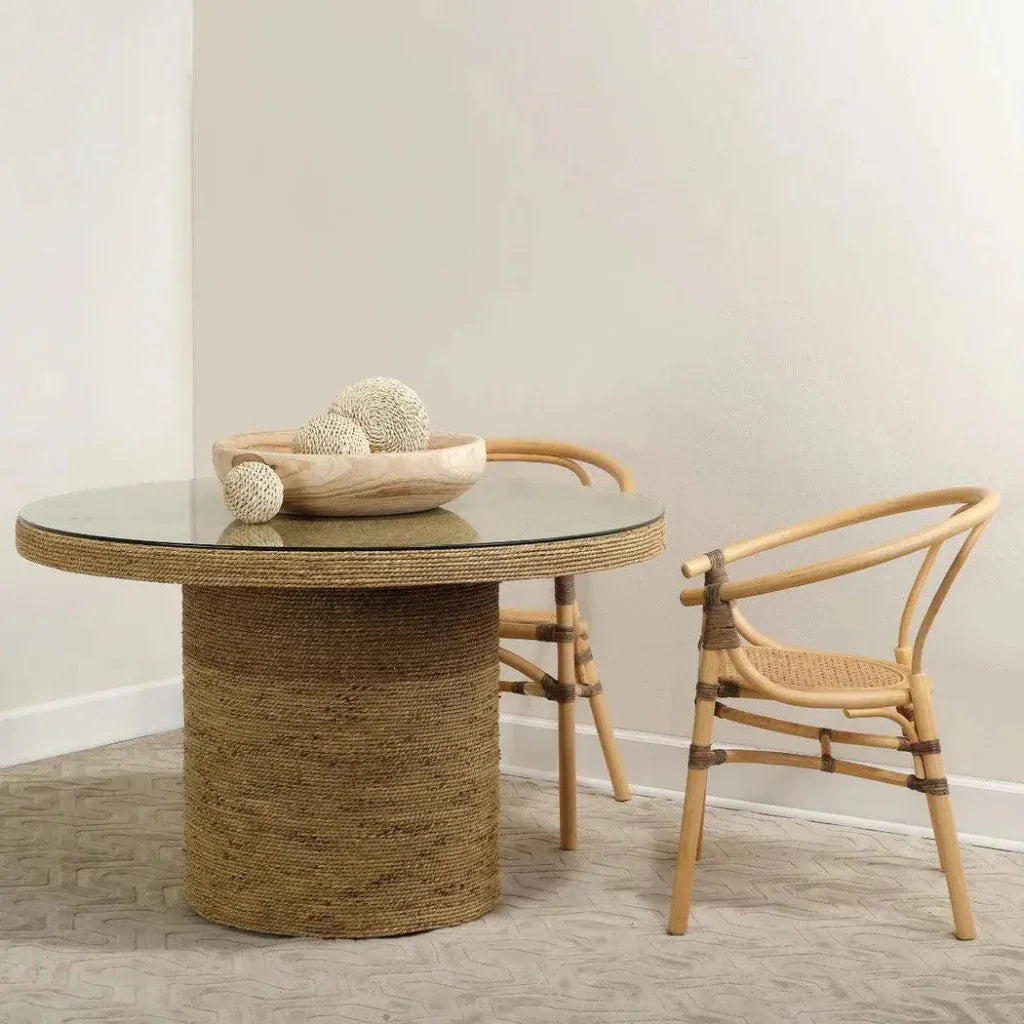 Brown Paulownia Wood Laurel Wooden Bowl - LOOMLAN - Jamie Young - Boxes & Bowls