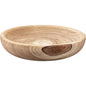 Brown Paulownia Wood Laurel Wooden Bowl - LOOMLAN - Jamie Young - Boxes & Bowls