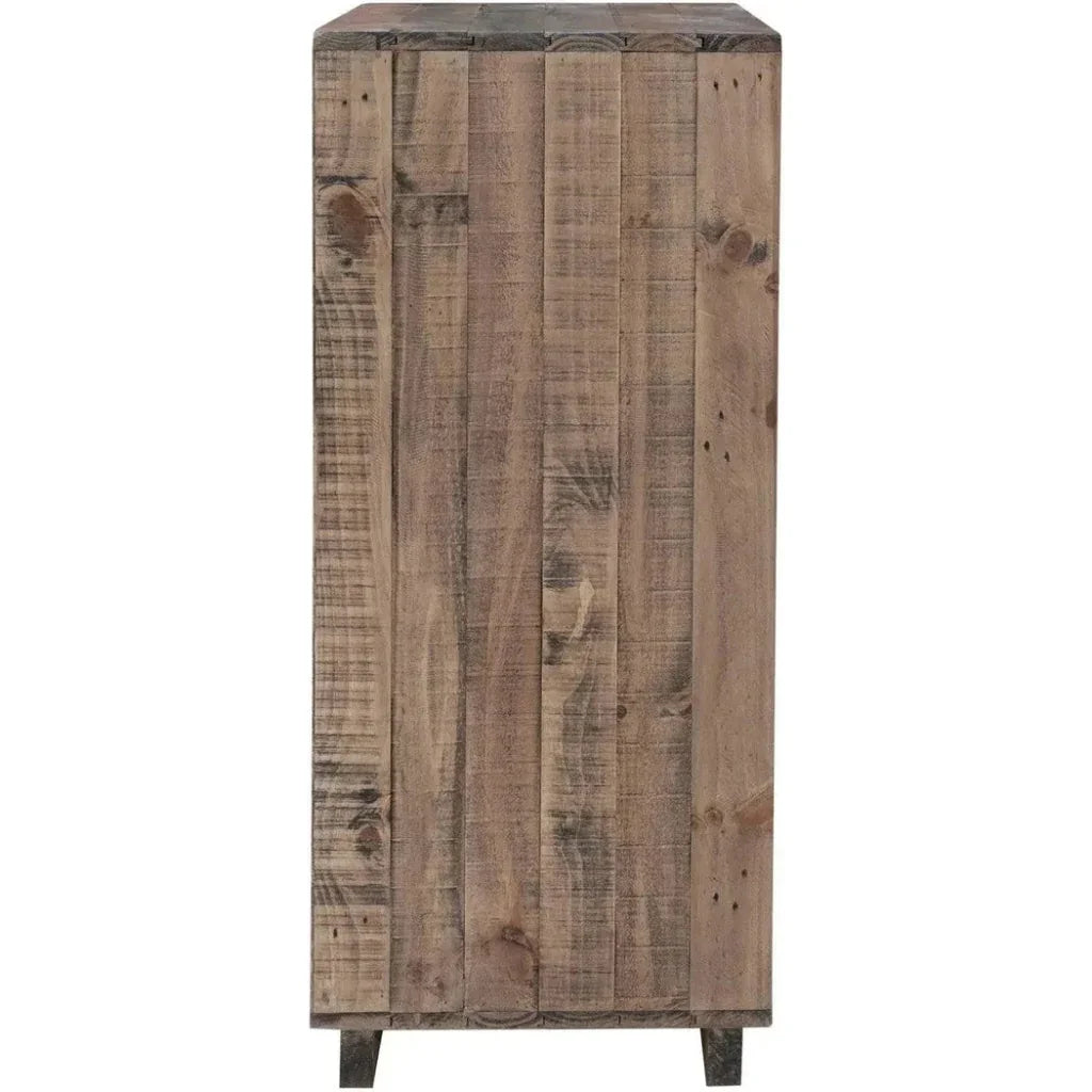 Brown Reclaimed Solid Wood Nevada 6 Drawer Chest - LOOMLAN - LH Imports - Chests