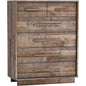 Brown Reclaimed Solid Wood Nevada 6 Drawer Chest - LOOMLAN - LH Imports - Chests
