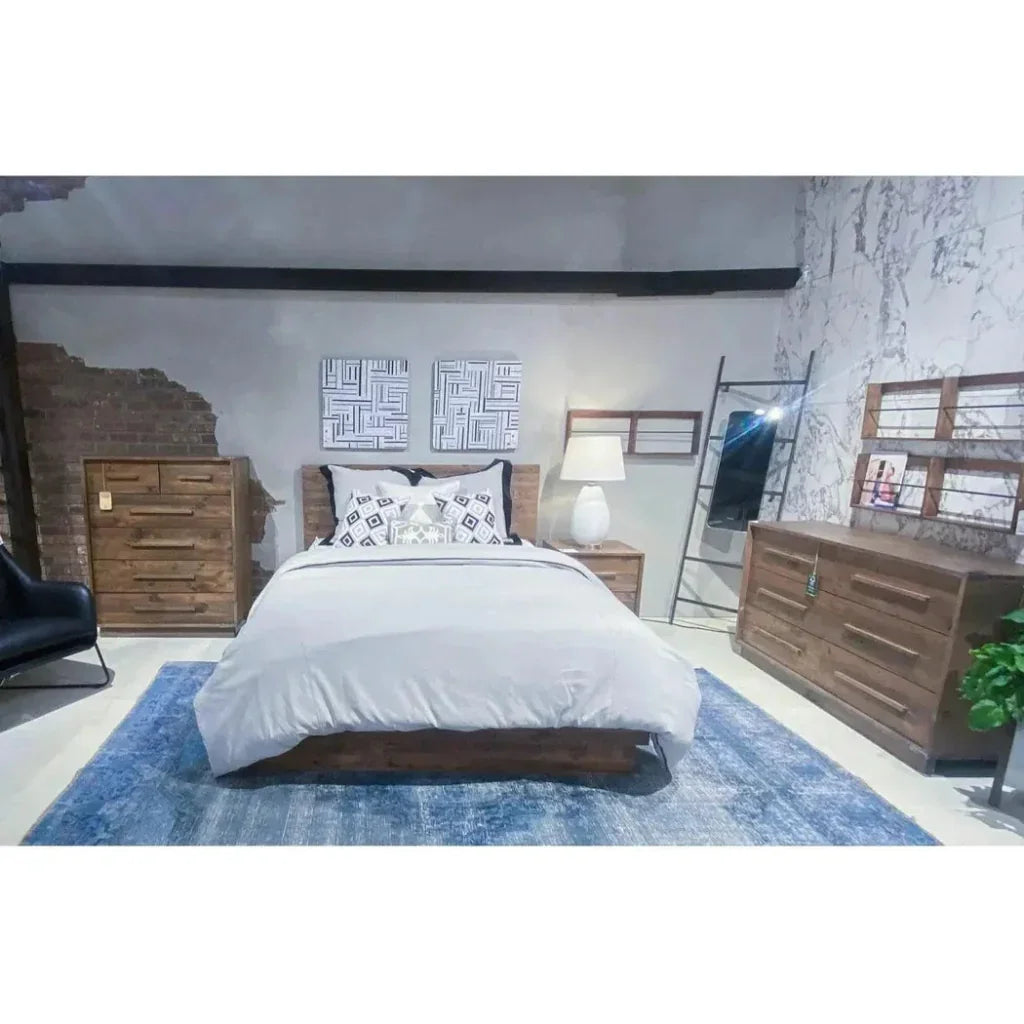 Brown Reclaimed Solid Wood Nevada 6 Drawer Dresser - LOOMLAN - LH Imports - Dressers