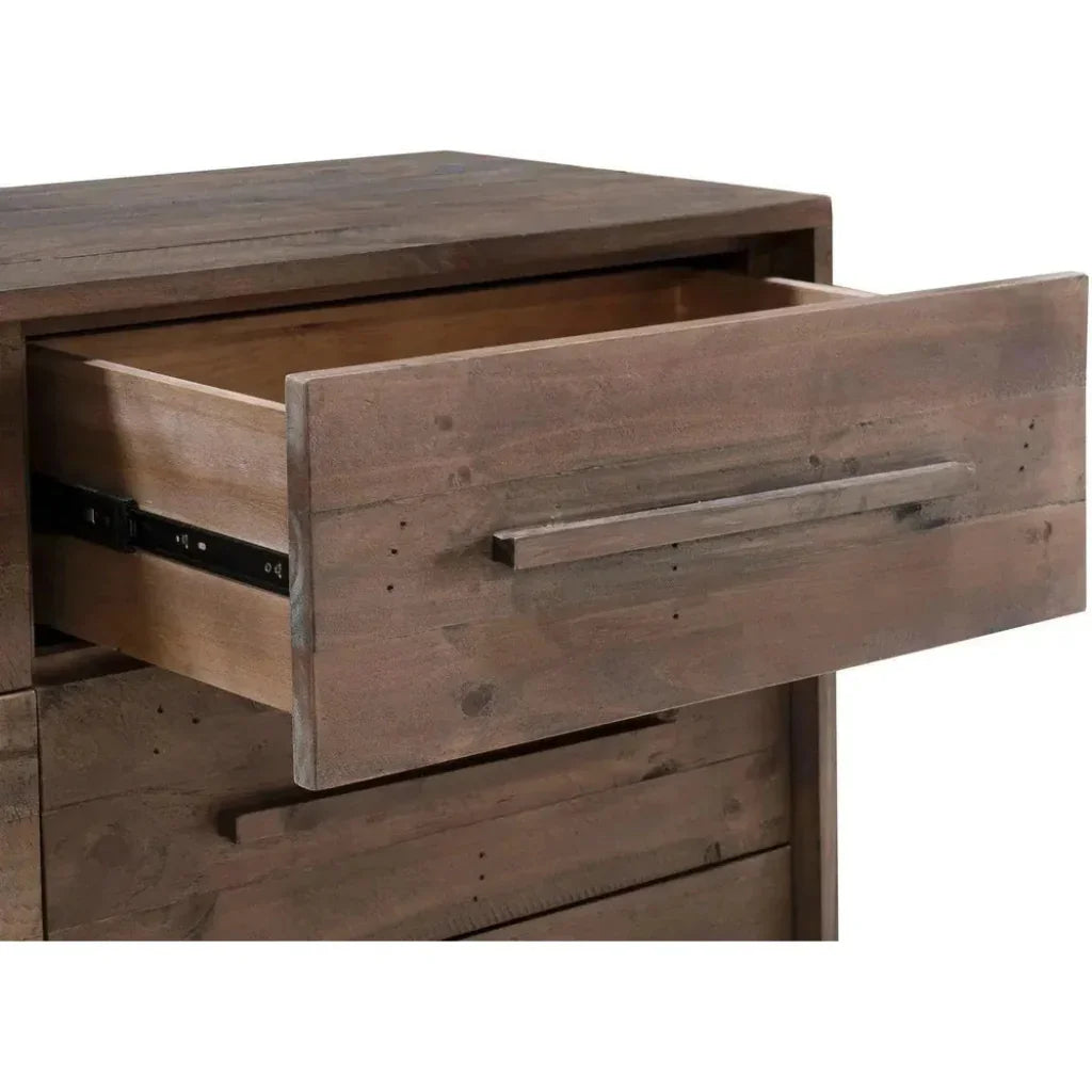 Brown Reclaimed Solid Wood Nevada 6 Drawer Dresser - LOOMLAN - LH Imports - Dressers
