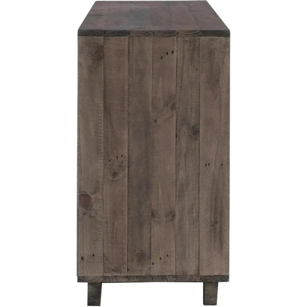 Brown Reclaimed Solid Wood Nevada 6 Drawer Dresser - LOOMLAN - LH Imports - Dressers