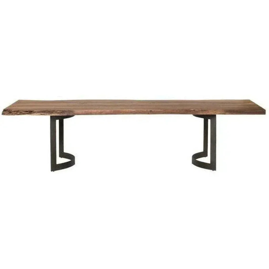 Brown Reclaimed Wood Dining Table Seats 8-Dining Tables-Moe's Home-LOOMLAN
