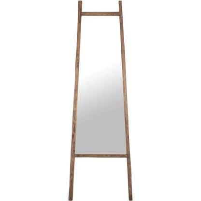 Brown Rectangle Floor Mirror Wood D-Bodhi Collection-Floor Mirrors-LH Imports-LOOMLAN