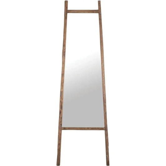 Brown Rectangle Floor Mirror Wood D-Bodhi Collection-Floor Mirrors-LH Imports-LOOMLAN