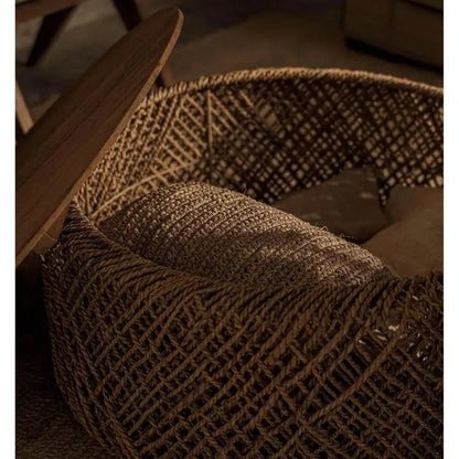 Brown Round Coffee Table Storage Wood Wood Base - LOOMLAN - LH Imports - Coffee Tables