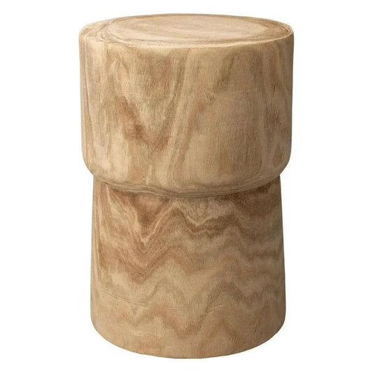 Brown Solid Wood End Table Yucca - LOOMLAN - Jamie Young - Side Tables