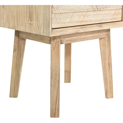 Brown Solid Wood Gia 1 Drawer Nightstand - LOOMLAN - LH Imports - Nightstands