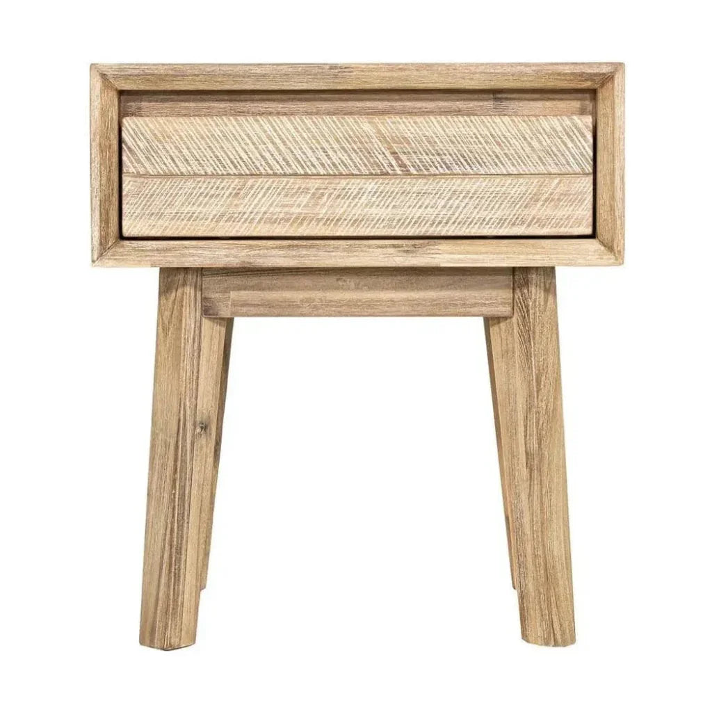 Brown Solid Wood Gia 1 Drawer Nightstand - LOOMLAN - LH Imports - Nightstands