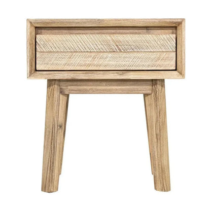 Brown Solid Wood Gia 1 Drawer Nightstand - LOOMLAN - LH Imports - Nightstands