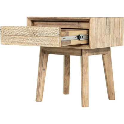 Brown Solid Wood Gia 1 Drawer Nightstand - LOOMLAN - LH Imports - Nightstands