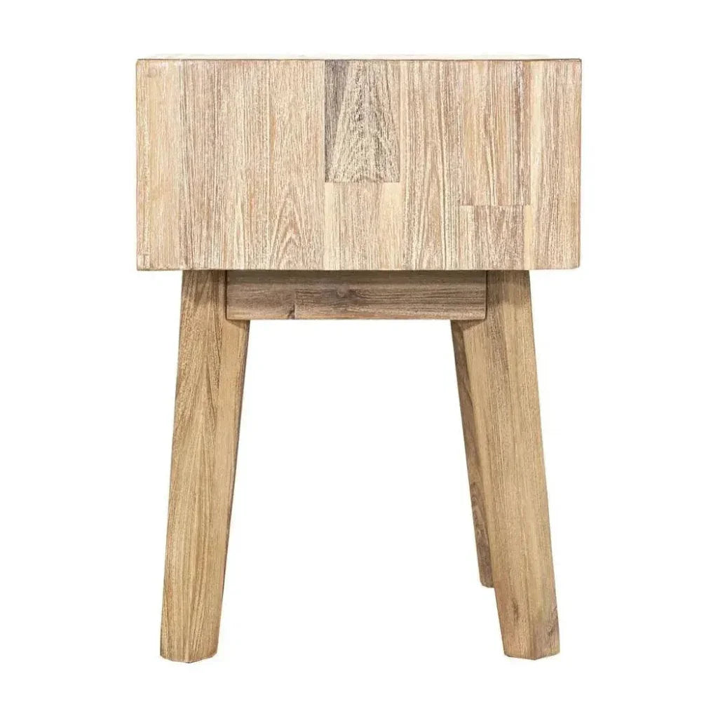 Brown Solid Wood Gia 1 Drawer Nightstand - LOOMLAN - LH Imports - Nightstands