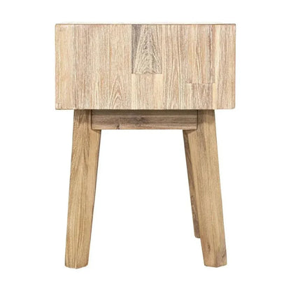 Brown Solid Wood Gia 1 Drawer Nightstand - LOOMLAN - LH Imports - Nightstands